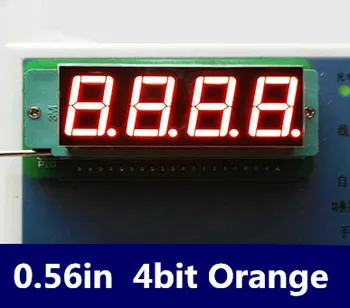 

0.56inch 4bit Common CATHODE Digital Tube ORANGE LED Digit Display 7 Segment 0.5inch 0.5 0.56 inch 0.56'' 0.56in. 4 Four bit