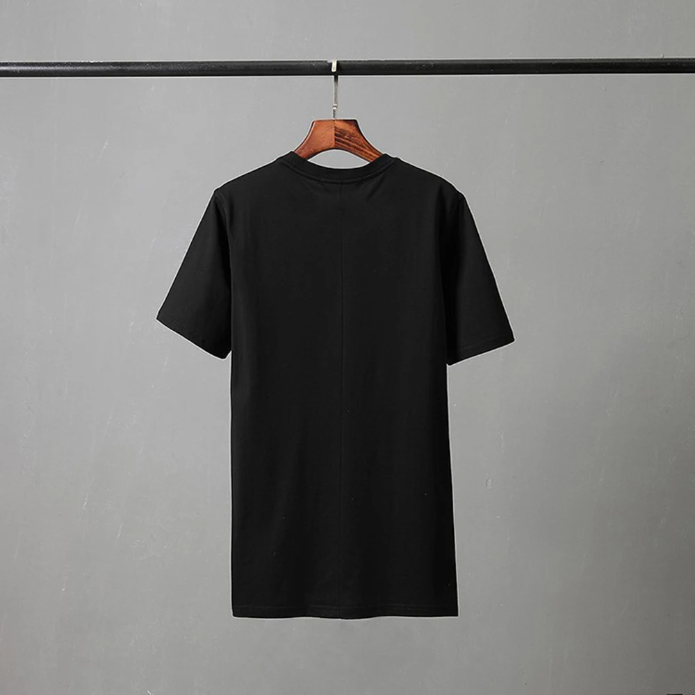 Летняя футболка для мужчин Slim Fit Модные Повседневные хлопковые топы Плюс Размер брендовая одежда буквы 3D печати футболки
