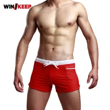 Летний купальник Мужской купальный костюм Maillot De Bain, купальные костюмы для мальчиков, шорты-боксеры, плавки для плавания, Surf Banadores