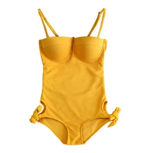 Сплошной сексуальный женский купальник цельный купальник пуш-ап на косточках женский летний купальный костюм купальный пляжный костюм купальные костюмы