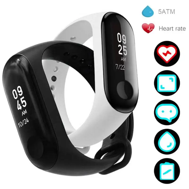 Силиконовый ремешок на запястье браслет ремень для Xiaomi Mi Band 4 браслеты Global Smart watch