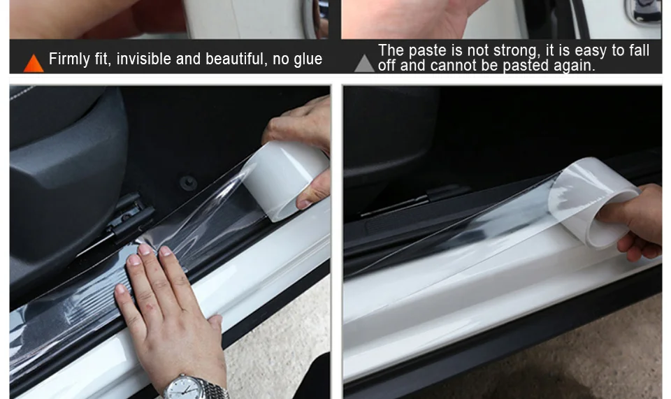 Car Door Stickers Multifunction Protector Strip Car Stickers Car Bumper Sticker Scratchproof Door Sill Full Car Body Vinyl