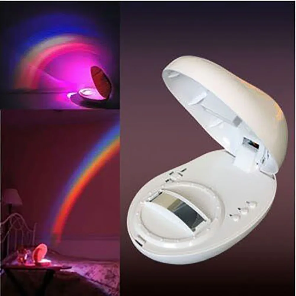 SANYI Rainbow Lamp Tiny Projector Lamp 3 Modes Wall Rainbow Night Light Romantic Sky Rainbow ...