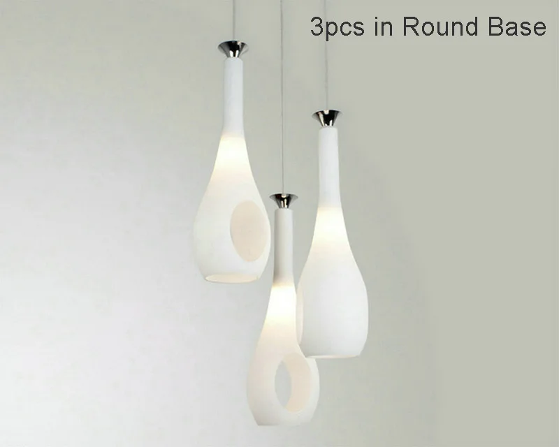 Luzes para Casa Abajur de Vidro Iluminação para Restaurantes Moderno Pingente Lâmpadas Quarto Lâmpada - Sala Jantar E27 Led 4 Luzes de pendentes