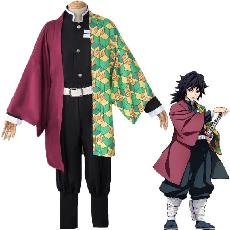 

Zhomecos Anime Demon Slayer Kimetsu No Yaiba Tomioka Giyuu Cosplay Costume Kamado Tanjirou Agatsuma Zenitsu Kimono Costumes