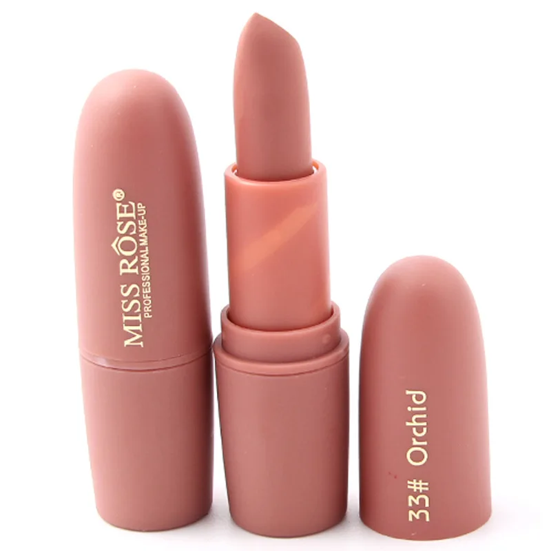 Beauty Essentials Miss Rose Women Red Lipstick 10 Colors Wterproof Vampire Brown Beauty Baby Lips Batom Matte Lipstick Makeup Cosmetic Lip Gloss
