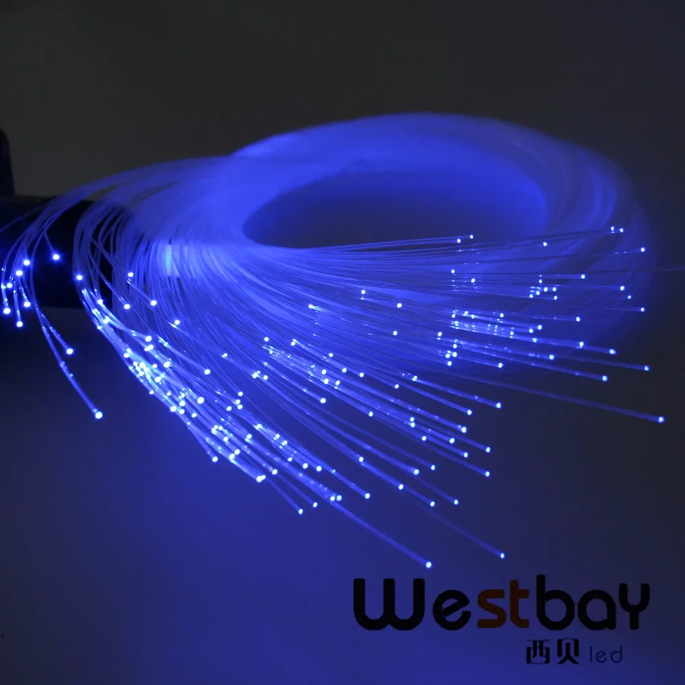 blue optic fiber lights