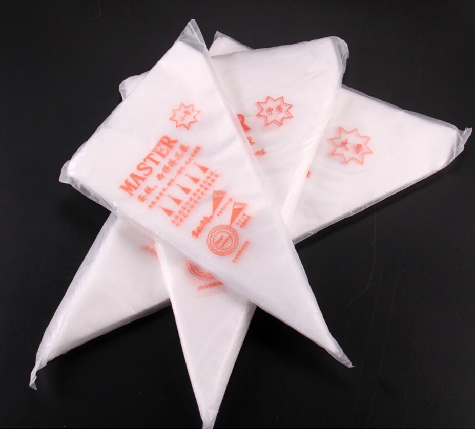 Buy 100pcs Icing Cream Piping Bag for Butter Chocolate Cream Cookie Cake