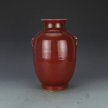 

Antique QingDynaty Porcelain vase,Red bottle,Collection Hand-made crafts Ornaments, Home Decorations&Collection