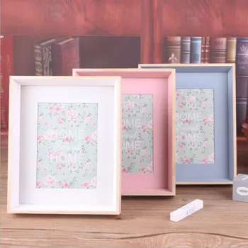 

Three-dimensional Photo Frame Modern Minimalist Set 7 Inch Wooden Photo Frame European Retro Picture Frame Home Decoration