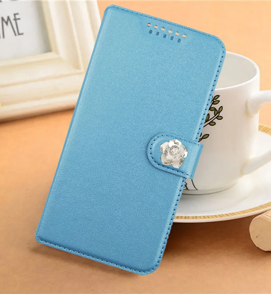 blue with Camellia Чехол-книжка с подставкой высшего качества из искусственной кожи с окном для sharp z3 Z2 s2 для sharp aquos s3 S2 R2 - Цвет: blue with Camellia