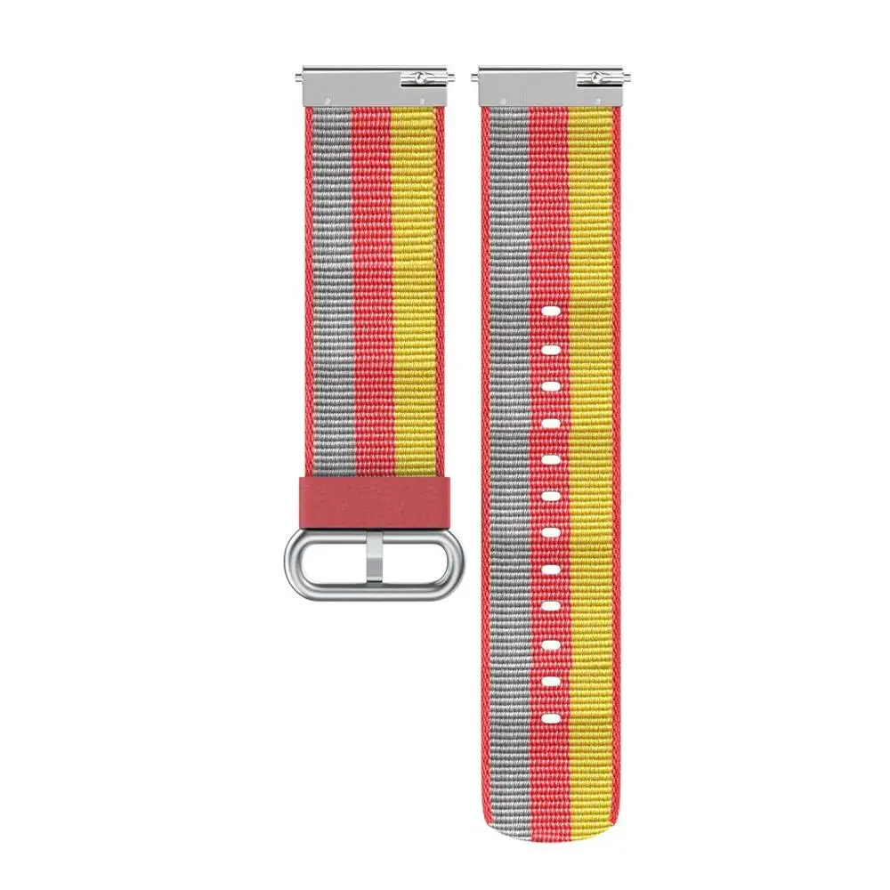 Нейлоновый сменный ремешок для часов Fitbit Versa Lite ремешок для часов легкий ремешок-браслет Элегантный Модный регулируемый ремешок - Цвет: Цвет: желтый