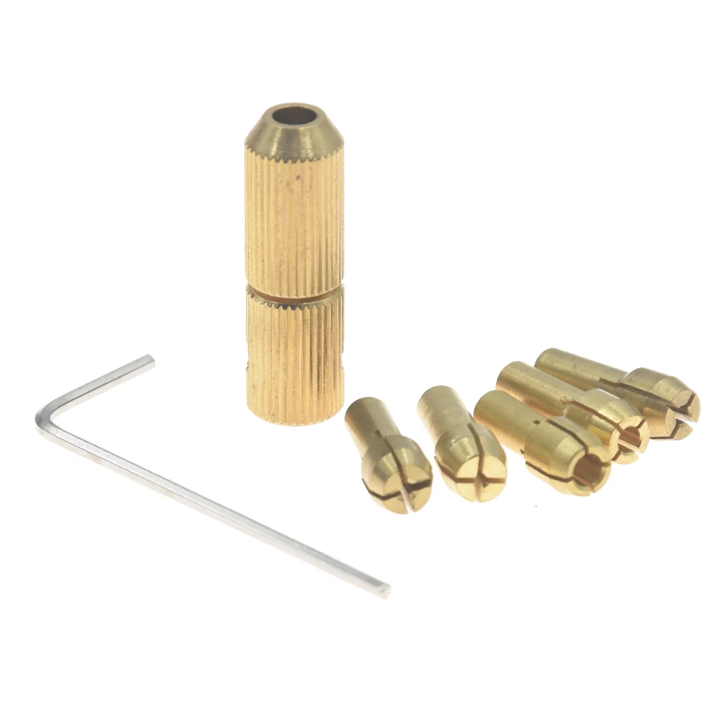 1set 0.5 3.0mm Micro Twist Hand Drill Chuck Electric Drill Bit Collet