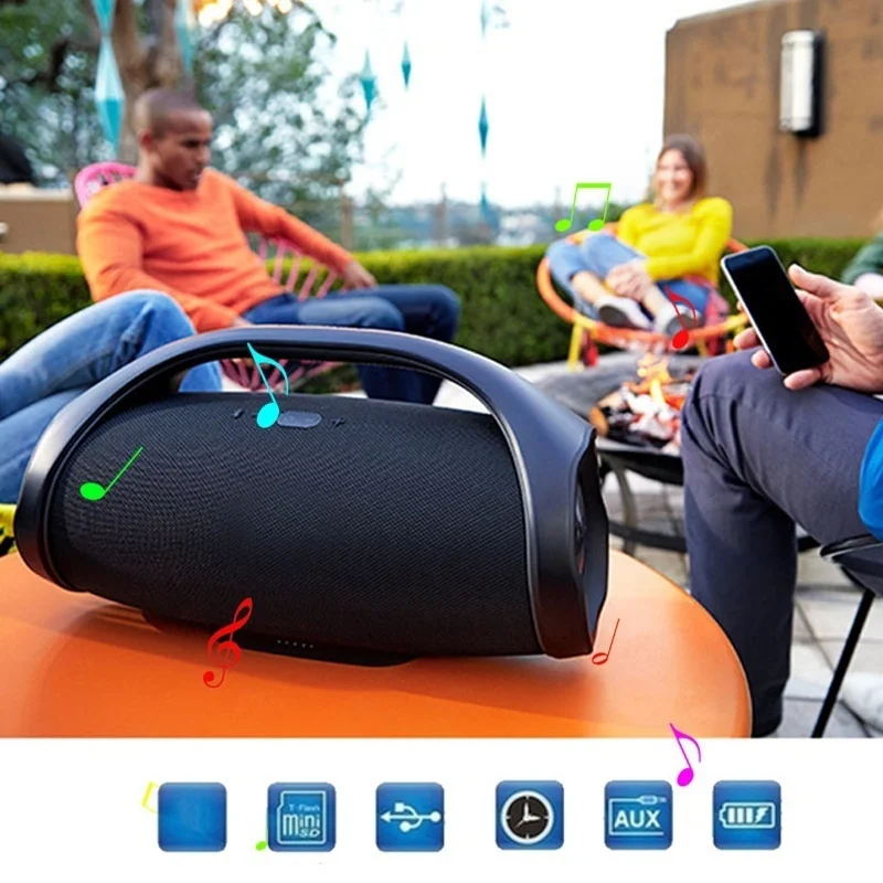 

Professional IPX7 Portable Waterproof Outdoor HIFI Column Wireless Bluetooth Speaker Subwoofer Sound Box Support FM Radio TF Mp3