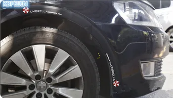 

NEW 2Pcs Car Wheel eyebrow decorative Anti-collision Sticker for DAIHATSU key terios sirion yrv charade feroza mira accessories