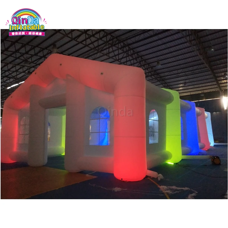  Modern design outdoor large inflatable marquee inflatable party wedding tent with LED lights