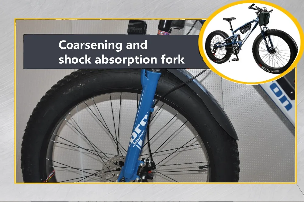 Sale 17 "snow e-bike 7 speed, 26 * 4.0 fat tire snow bike, 48V 15AH 1000W strong electric bike, high carbon steel frame 10 Sale 17 "snow e-bike 7 speed, 26 * 4.0 fat tire snow bike, 48V 15AH 1000W strong electric bike, high carbon steel frame 10