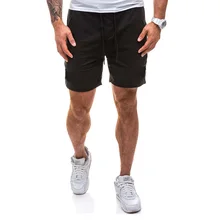 Спортивные мужские шорты для бега, короткие штаны, дышащая спортивная одежда, мужской уютный хлопковый костюм, регулируемый, плюс размер, для пляжа, фитнеса, тренажерного зала