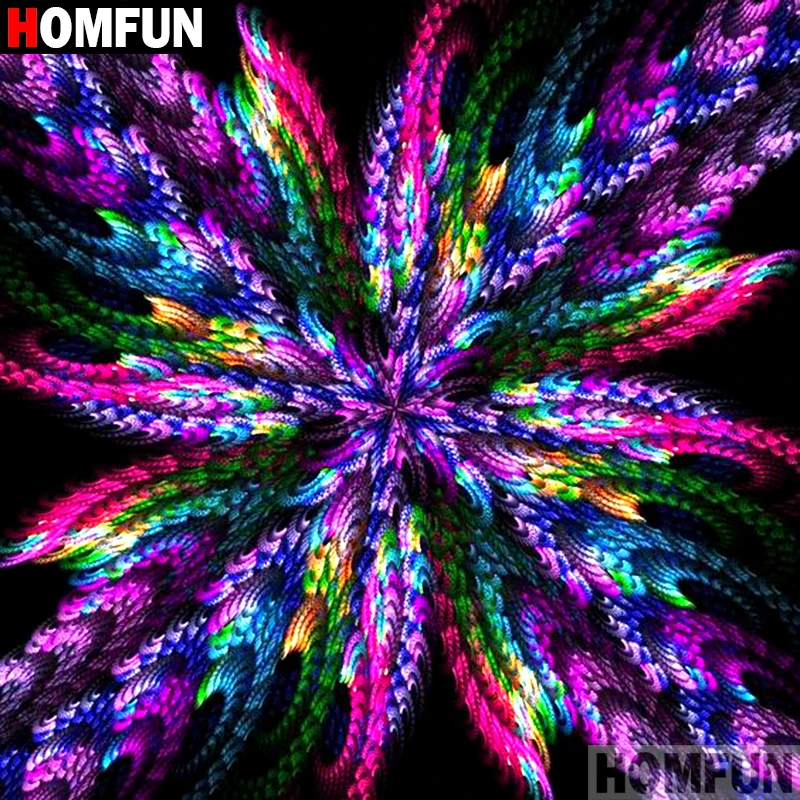 Алмазная живопись HOMFUN Мандала картина с полными квадратными/круглыми стразами 5D
