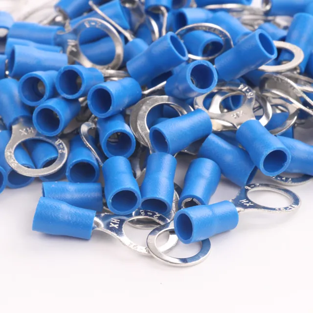 4x25pcs 16 14 Ga Awg Gauge 2 8mm Insulated Electrical Power Wire Ring Eye Connectors Cold Pressed Crimp Terminals Blue 4x25pcs 16 14 Ga Awg Gauge 2 8mm Insulated Electrical Power Wire Ring Eye Connectors Cold Pressed Crimp Terminals Blue