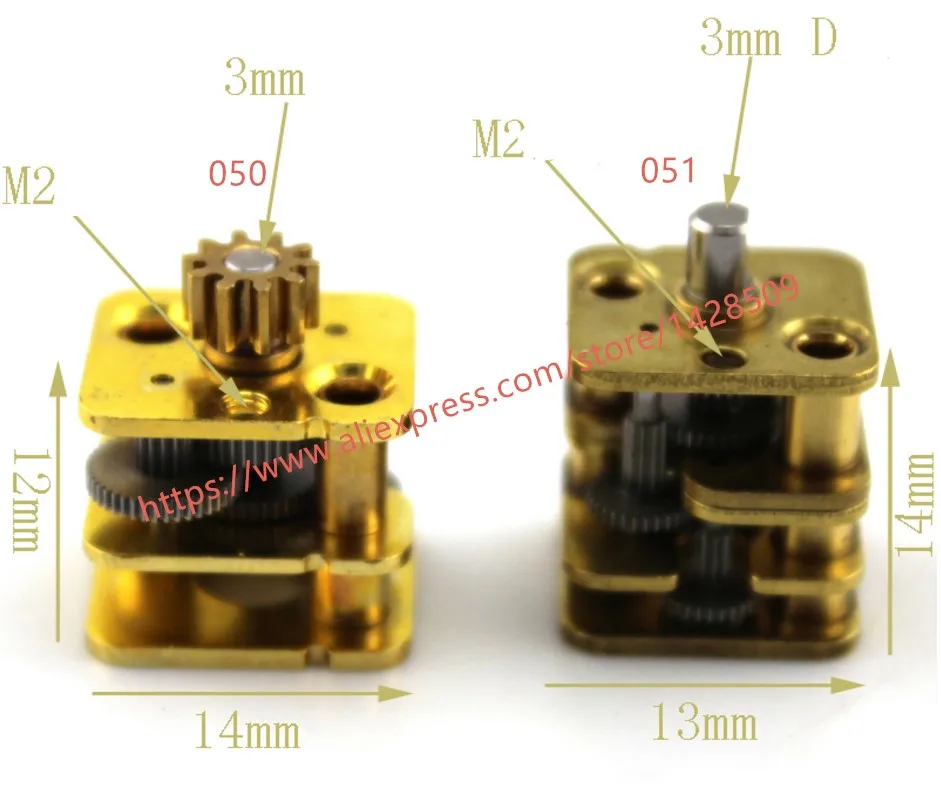 1 шт. Высокое качество 0,5 модульный Металл Микро медь изменение скорости коробка передач и редуктор для мотора робота