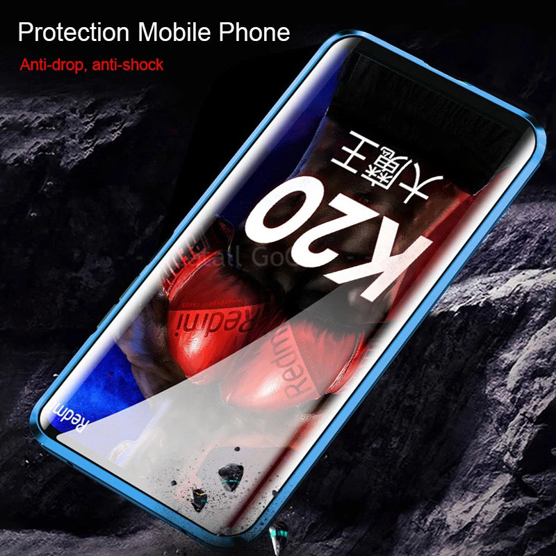 Двусторонний Магнитный чехол из прозрачного стекла для Xiaomi mi 9 mi 9 SE 9T Pro Red mi Note 7 Pro K20 Pro 360 чехол с магнитной защитой