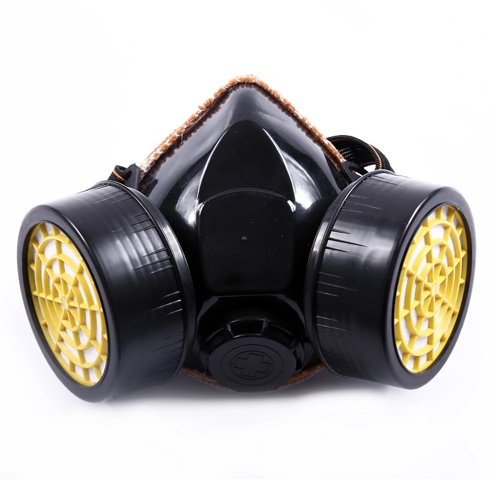 

Industrial Painting Active Carbon Filtration Gas Mask Face Respirator Safety Dust Agricultural Dual Cartridge Adult Chemical