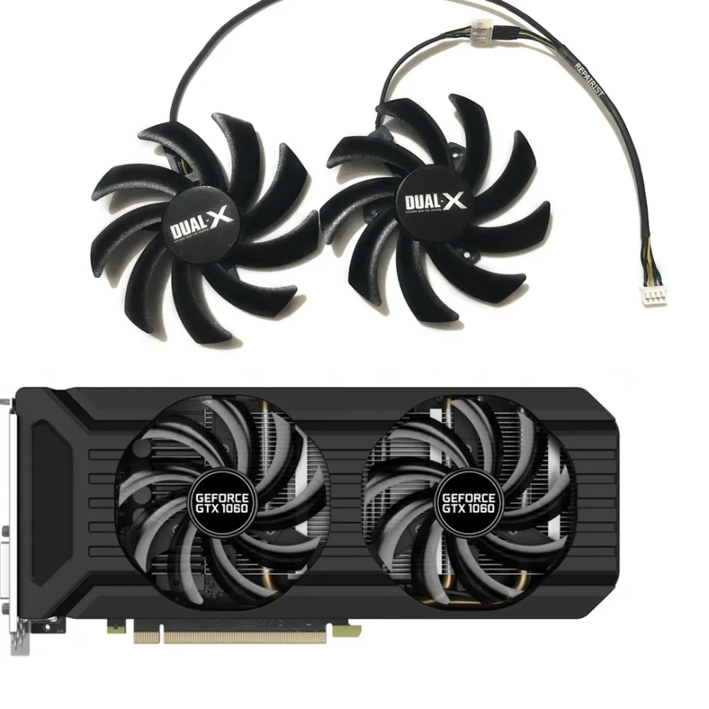 GTX1080 GTX 1070Ti 1060 GPU VGA карта альтернативный кулер вентилятор для pny GTX1070Ti GTX 1080 1060 XLR8 игровой OC графическая карта охлаждения