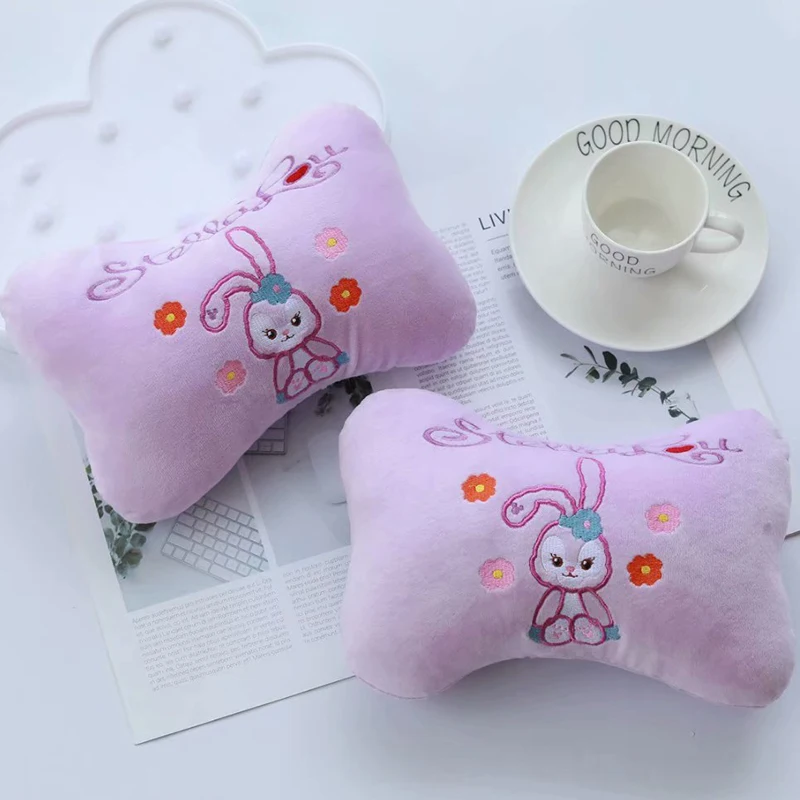 1 пара caroon Stella Cinnamoroll dooroll doraemon плюшевая Автомобильная подушка на шею защитный