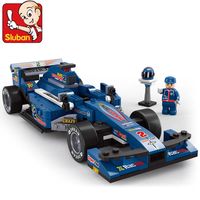 

Sluban 287pcs Formula Car Building Blocks DIY Jigsaw Bricks 3D Construction Toys for Children