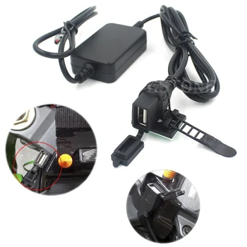 

USB Powerport 12V 2.1A Dual Charger for Smartphone iPhone Android GPS Motorcycle