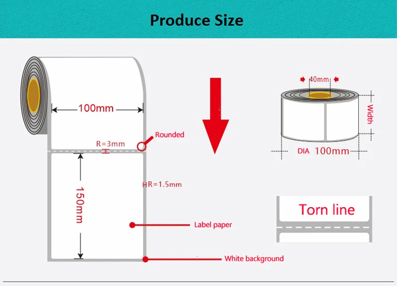 4x6 Inches Shipping Lable Thermal Paper 100X150MM 330 PCS Adhesive Stickers use for Thermal Shipping Printer