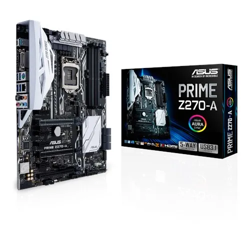 

Asus PRIME Z270-A Desktop Motherboard Z270 Socket LGA 1151 For Core i7 i5 i3 DDR4 64G SATA3 USB3.0 ATX Original Used Mainboard