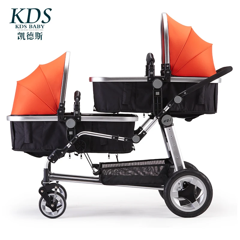 Kds Twins Baby font b Stroller b font font b Double b font Front And Rear