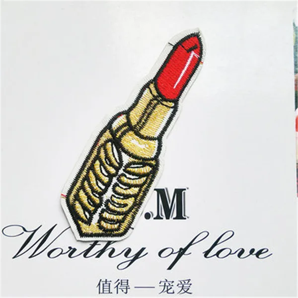 Lady Gaga Red Lips Iron On Cloth Patches 4pcs - 2