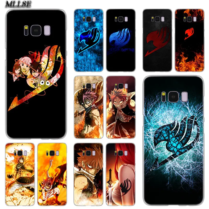 

MLLSE Anime Fairy Tail Fashion Transparent Case Cover for Samsung Galaxy S10 Lite S9 S8 Plus S7 S6 Edge S5 S4 Mini Cover Hot