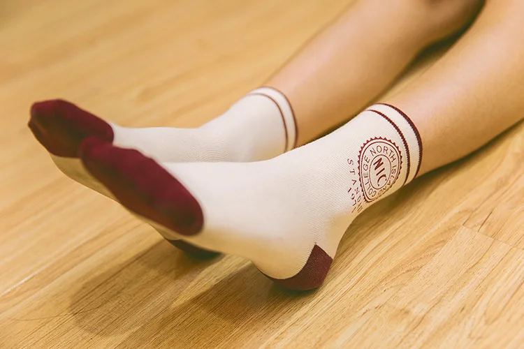 POENFLY/Новинка; милые забавные носки в стиле Харадзюку для женщин; брендовые забавные носки; Новинка; повседневные короткие носки из чесаного хлопка в Корейском стиле в стиле хип-хоп