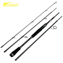 Спиннинговая Удочка Hennoy 1,98 м, карбоновая удочка, 4 секции, Удочка Vava De Pesca, удочка для морской воды