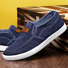 

2018 Blue Casual Men Shoes Summer Moccasin Shoes Slip on Designer Male Flats Canvas Shoes