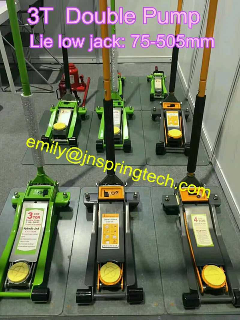 

3Ton super low post 2-pump Car sedan hydraulic floor lifting jack wheel stand auto repairing tire tyre support