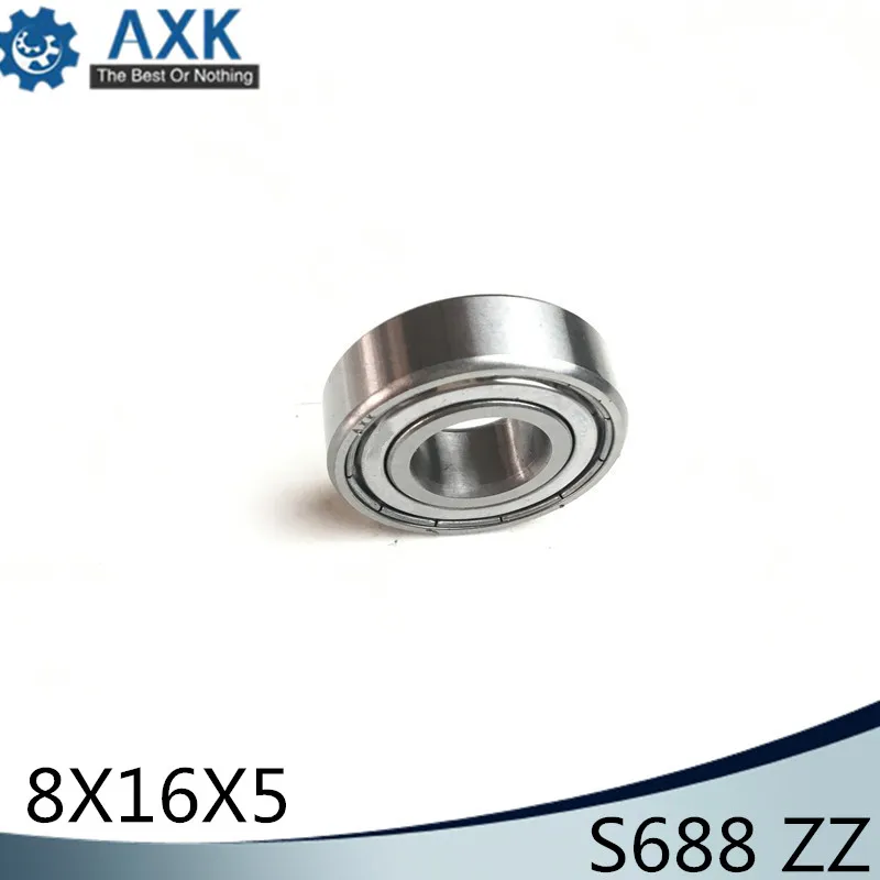 S688ZZ Bearing 8*16*5 mm ( 10PCS ) ABEC-1 440C Roller Stainless Steel S688Z S688 Z ZZ Ball Bearings