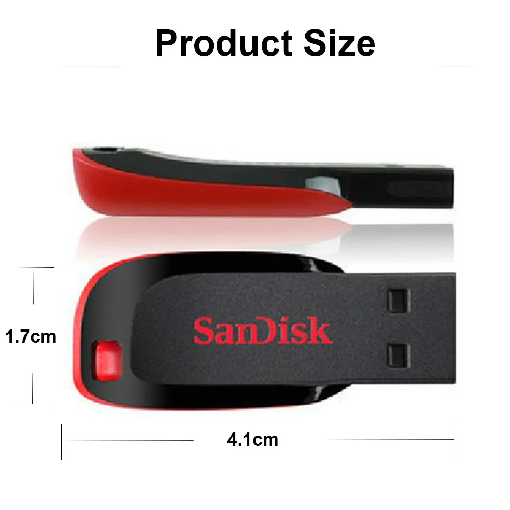 Usb-флешка sandisk 16 ГБ 32 ГБ 64 Гб 128 ГБ CZ50 Cruzer Blade mini Cle USB флеш-накопитель Plus OTG флеш-накопители на флешке