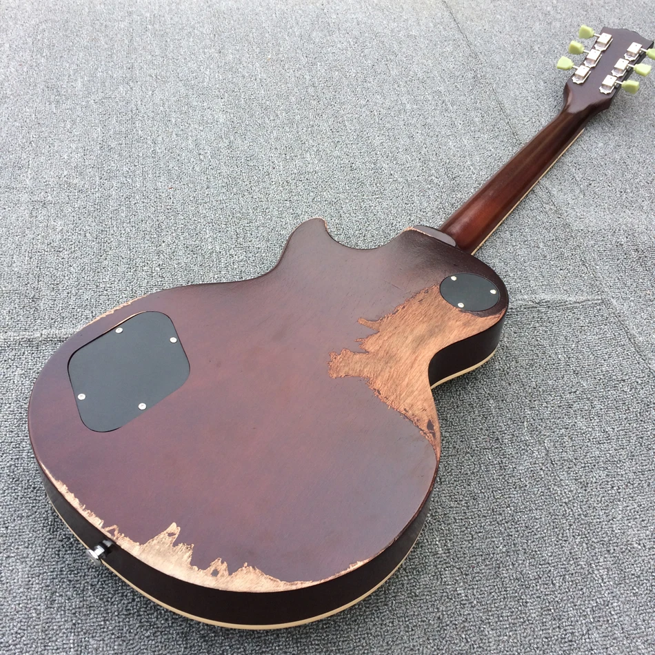 Pesado reliquia Guitarra eléctrica de guitarra a llama Arce Guitarra... TonePro puente una pieza de cuello y cuerpo envío gratis