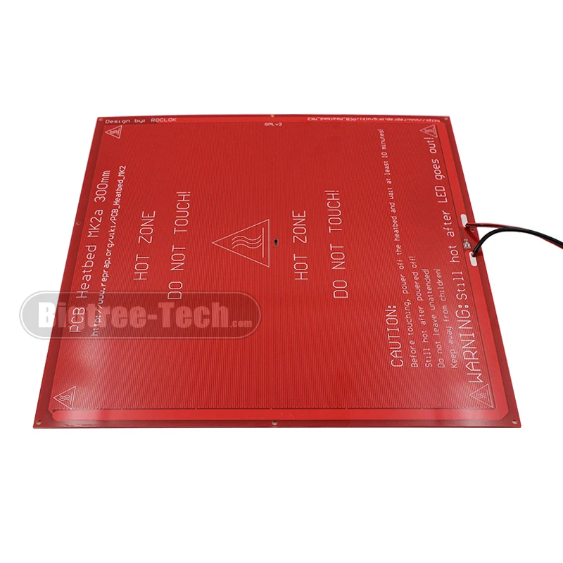  300*300*20 MK2A RepRap RAMPS 14 PCB Heatbed MK2A mit led widerstand und kabel für Mendel 3D drucker