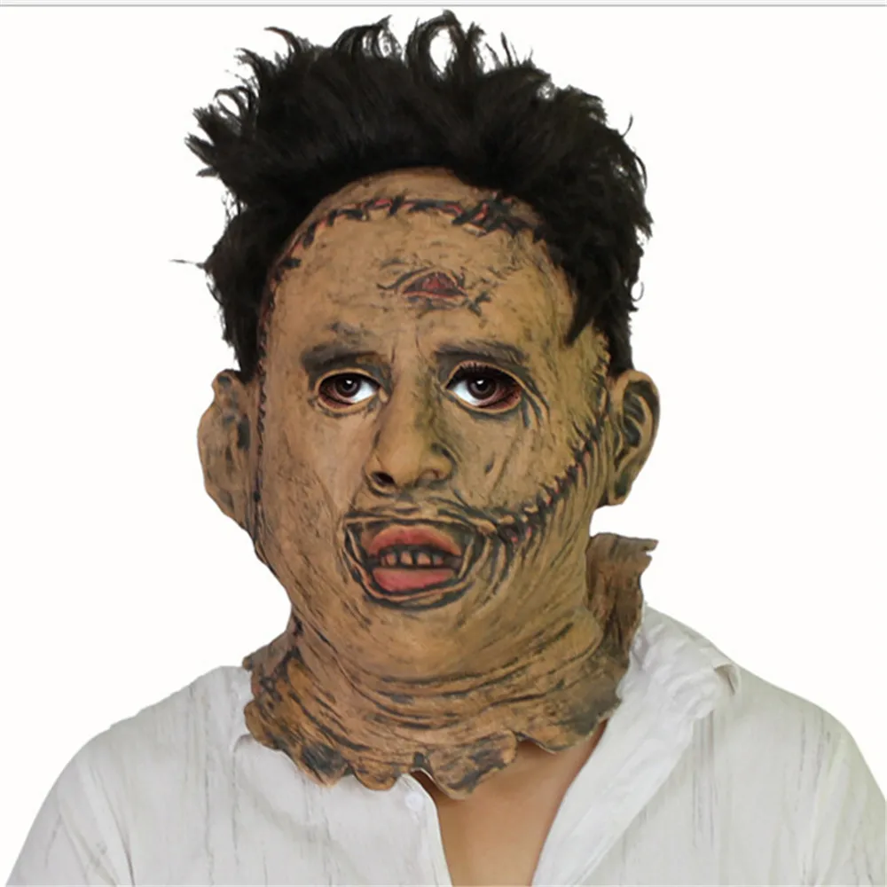 

The Texas Chainsaw Mask Mascaras Leatherface Killer Latex Masks Scary Movie Cosplay Costume Props Halloween props