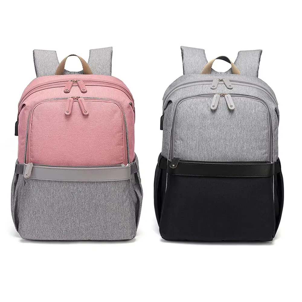 

2019 Multifunctional Baby Diaper Mummy Backpack with USB Charging Port Maternity Large Capacity Nappy Bag
