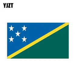 YJZT 14,7 см * 8,5 см стайлинга автомобилей Соломоновы Острова Флаг отражающие Стикеры наклейка 6-0764