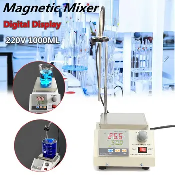 

220V 85-2A Magnetic Stirrer with Digital Thermostat+ timing function Hot Plate Heating Mixer 2400rpm Heating Laboratory Tool