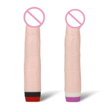 CPWD Realistic Huge Dildo Vibrator Nude Color Artifical Clitoris Latex Adult Sex Toys for Women Pussy MassagerBig Fake Penis