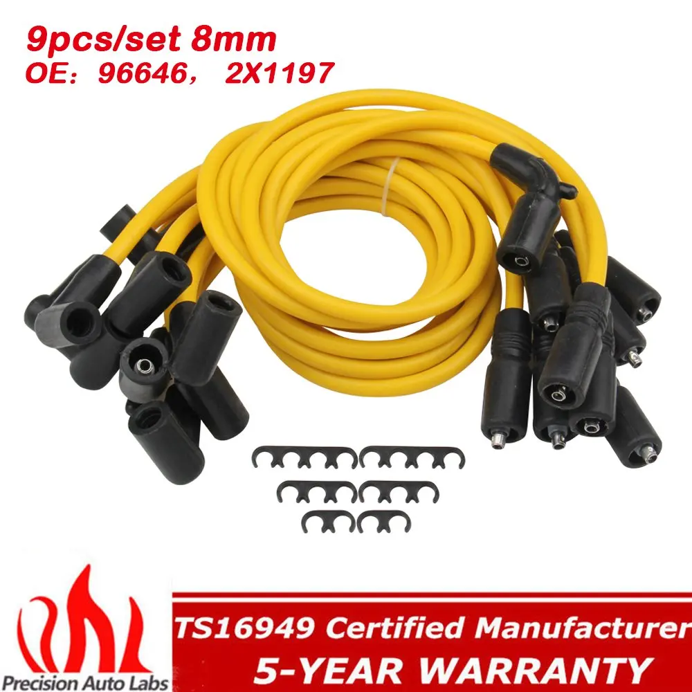 CARBOLE High Performance 9pcs/set 8mm SPARK PLUG WIRES for EXPRESS